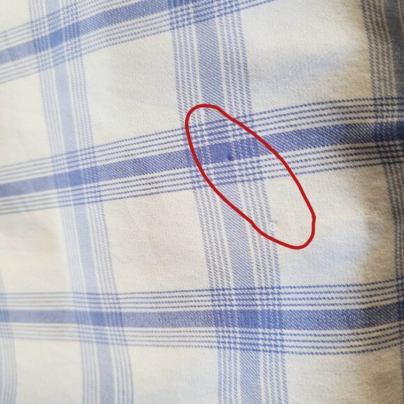 Bonobos Shirt Mens Large White and Blue Check Standard Fit Long Sleeve - Picture 13 of 13